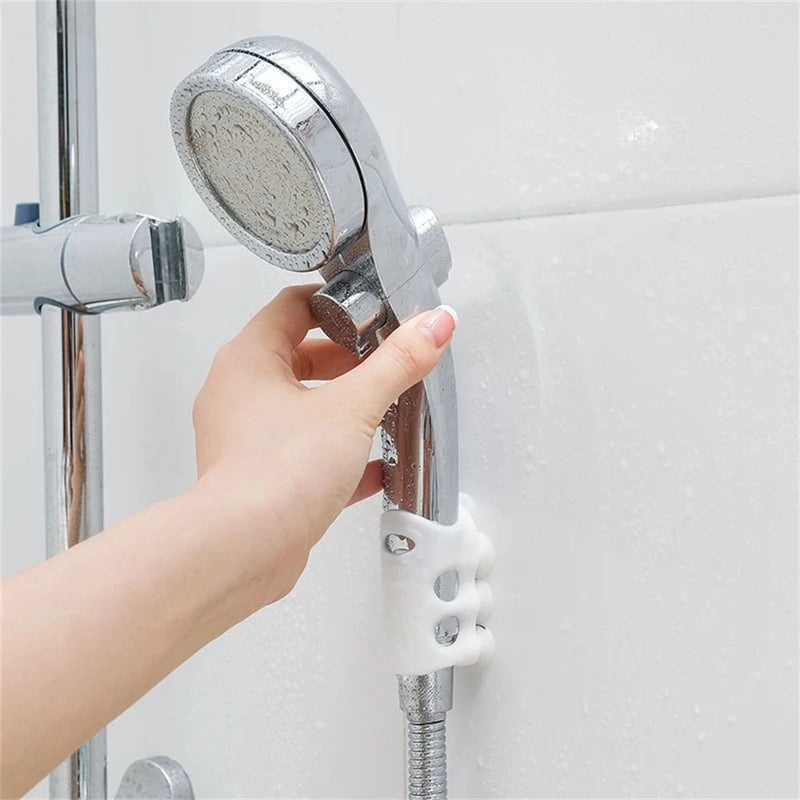 Suporte de cabeça de chuveiro de silicone sucção poderosa reutilizável